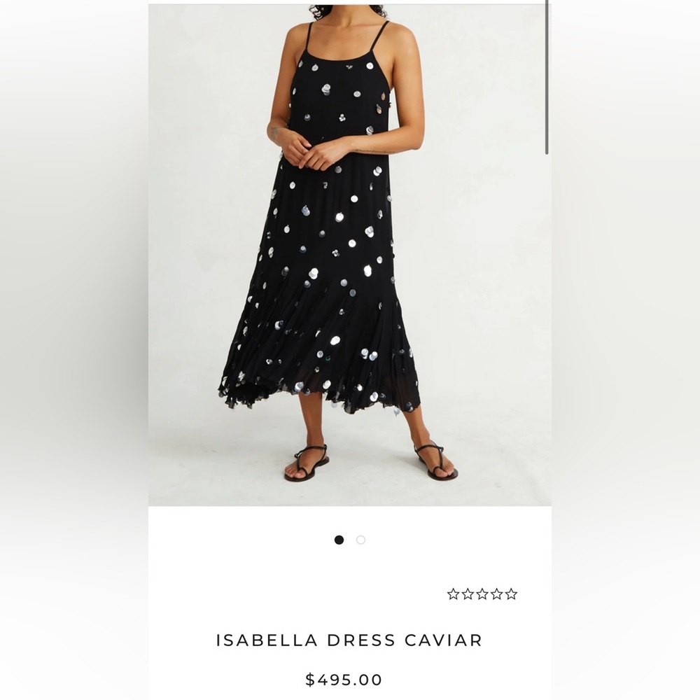Chan Luu ISABELLA DRESS CAVIAR